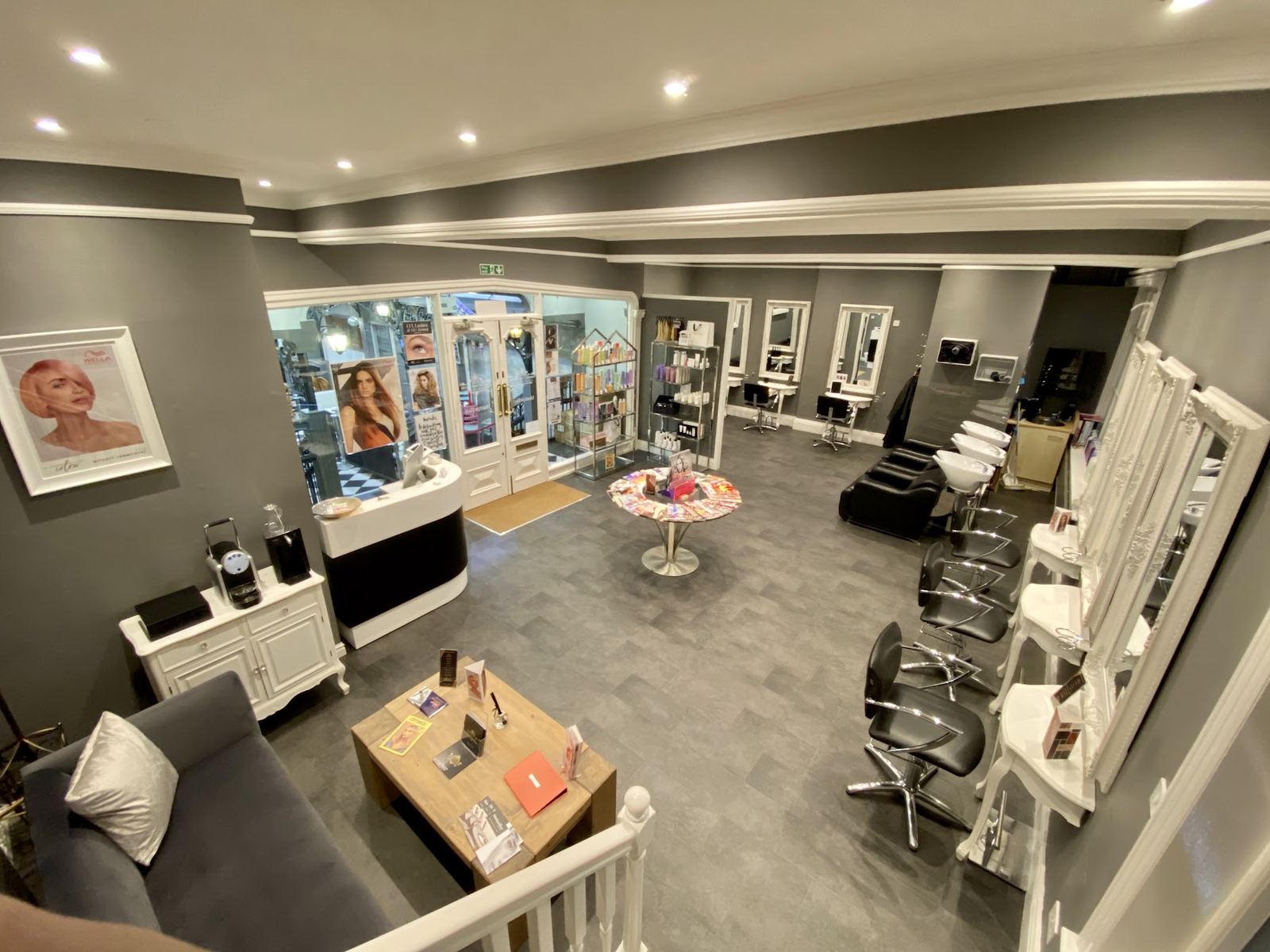 Inside Meraki, the hair salon and blow dry bar on Bower Road, Harrogate